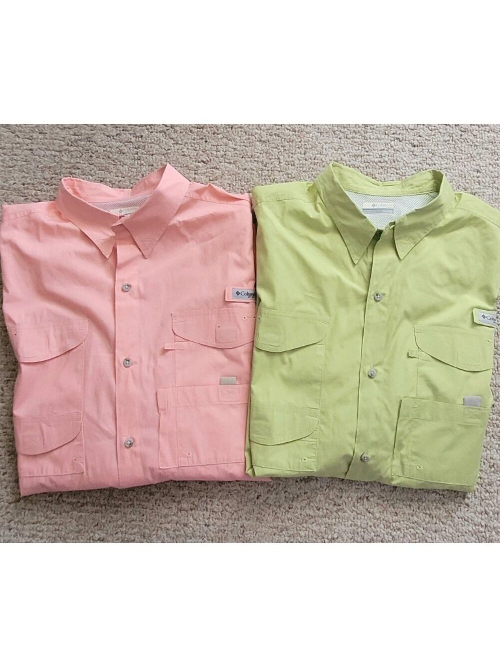 Columbia PFG Vented Shirt Mens Size XXL Cotton Fishing Outdoor 2 Shirts